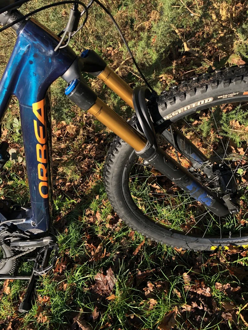 EXDEMO Orbea Rise M10 Electric Bike 2021 Coal Blue/Red Gold-5